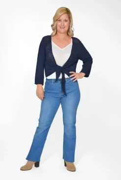 Orientique Alice Cotton Knit Wrap in- Cotton Tops | Knitwear Tops