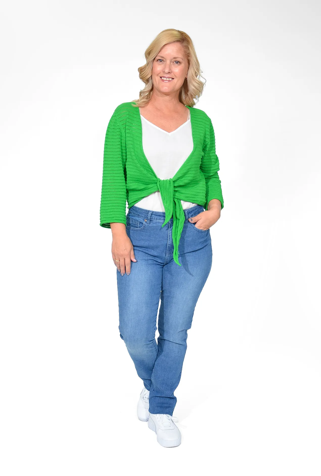 Orientique Alice Cotton Knit Wrap in- Cotton Tops | Cardigans & Jumpers