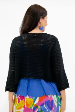 Orientique Alice Cotton Knit Wrap in- Cotton Tops | Knitwear Tops