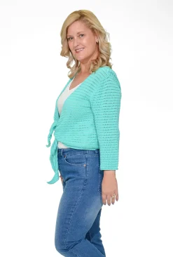 Orientique Alice Cotton Knit Wrap in- Cotton Tops | Cardigans & Jumpers