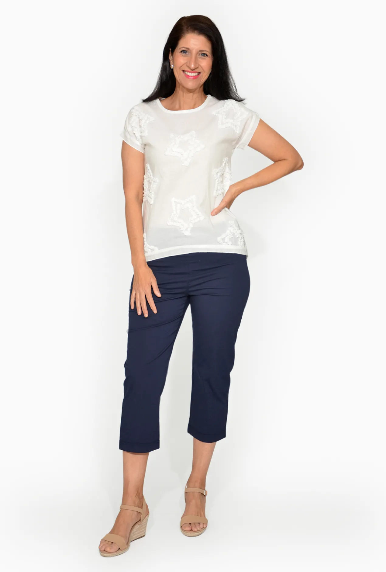 Orientique Amanda Organic Cotton Crew T-Shirt in- Organic Cotton Clothing