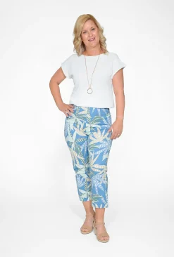 Orientique Angela Cotton 3/4 Capri Pants in-Women Womens Pants