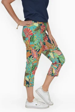 Orientique Angela Cotton 3/4 Capri Pants in-Women Womens Pants