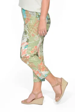 Orientique Angela Cotton 3/4 Capri Pants in-Women Womens Pants