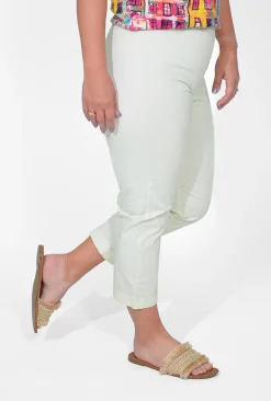 Orientique Angela Cotton 3/4 Capri Pants in-Women Cotton Pants | Womens Pants