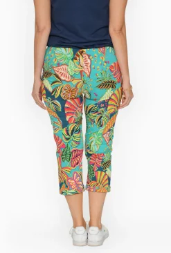 Orientique Angela Cotton 3/4 Capri Pants in-Women Womens Pants