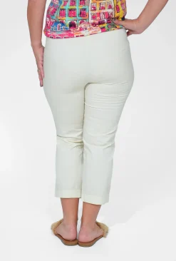 Orientique Angela Cotton 3/4 Capri Pants in-Women Cotton Pants | Womens Pants