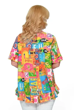 Orientique Angie Organic Cotton Flutter Sleeve Top in- Organic Cotton Clothing