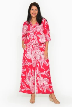 Avril Rayon Shirt & Pant Set in-Women Womens Pants | Short Sleeve Tops