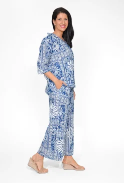 One Summer Avril Rayon Shirt & Pant Set in-Women Womens Pants | Short Sleeve Tops