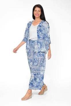 One Summer Avril Rayon Shirt & Pant Set in-Women Womens Pants | Short Sleeve Tops