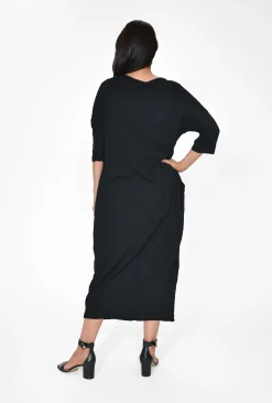 Cotton Village Betty Elbow Sleeve Midi Dress in- Cotton Dresses | Midi Dresses