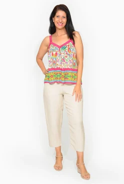 Escape Camila Rayon Cami in Pink Paradise- Cami Slips