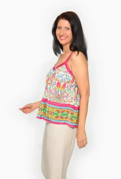 Escape Camila Rayon Cami in Pink Paradise- Cami Slips