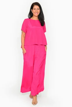 Escape Devin Rayon Short Sleeve Boxy Tee in- Short Sleeve Tops | Sleeved Dress