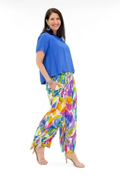 Escape Devin Rayon Short Sleeve Boxy Tee in- Short Sleeve Tops | Sleeved Dress