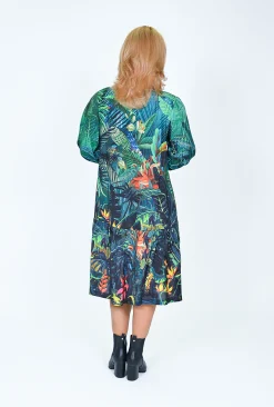 Orientique Devon Long Sleeve Dress in- Long Sleeved Dresses | Knee Length Dresses