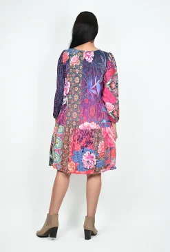 Orientique Devon Long Sleeve Dress in- Above Knee Dresses | Knee Length Dresses