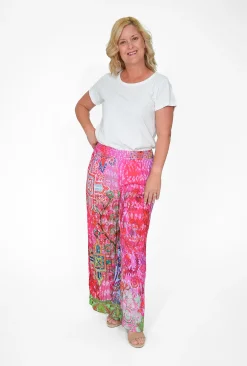 Orientique Dora Rayon Wide Leg Pant in-Women Womens Pants