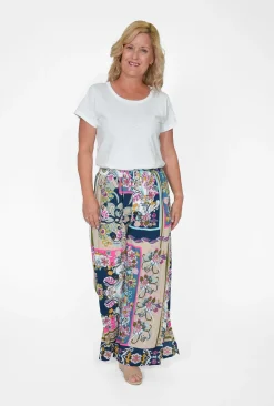 Orientique Dora Rayon Wide Leg Pant in-Women Womens Pants