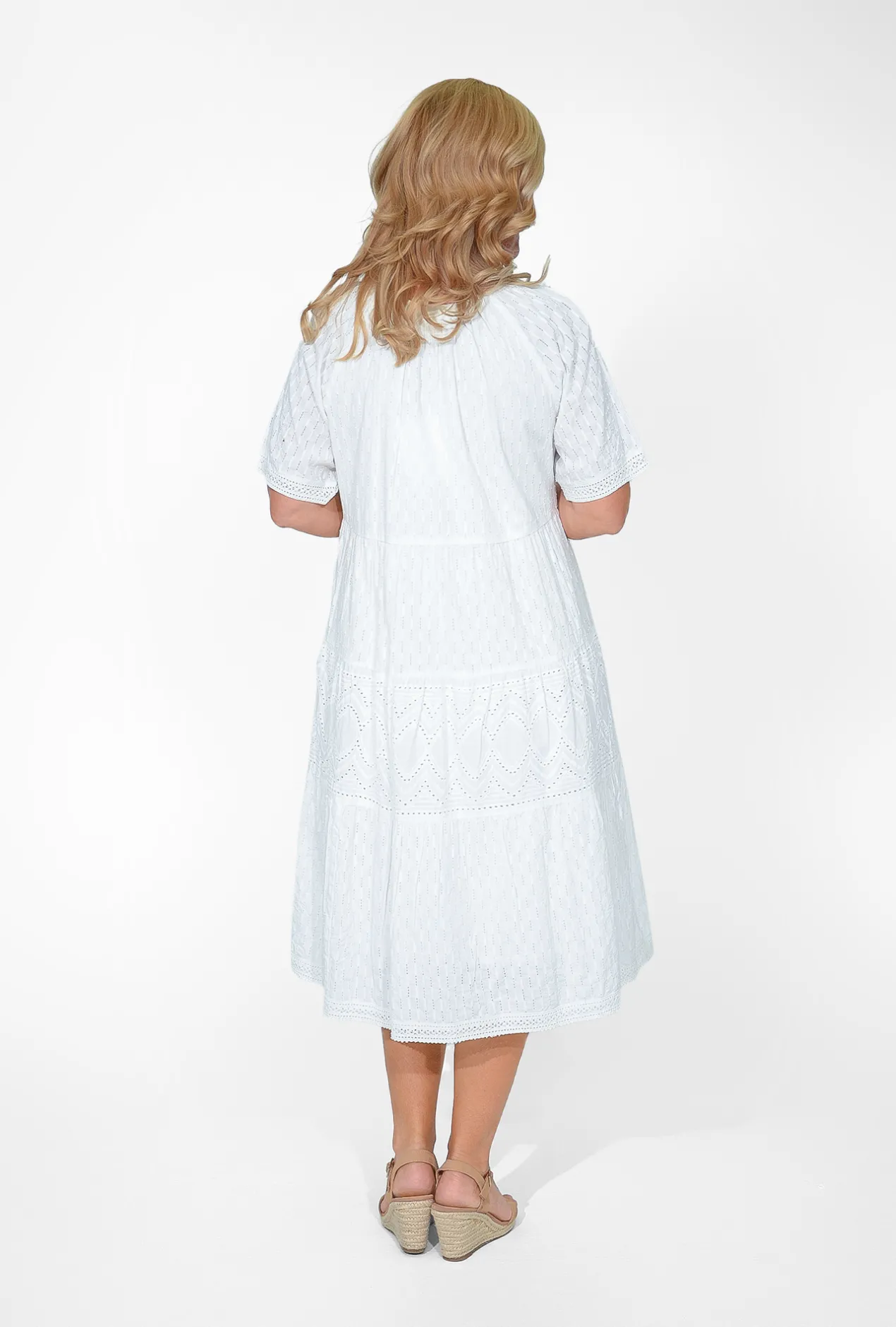 Orientique Emma Organic Cotton Short Sleeve Dress in- Short Sleeved Dresses | Organic Cotton Clothing