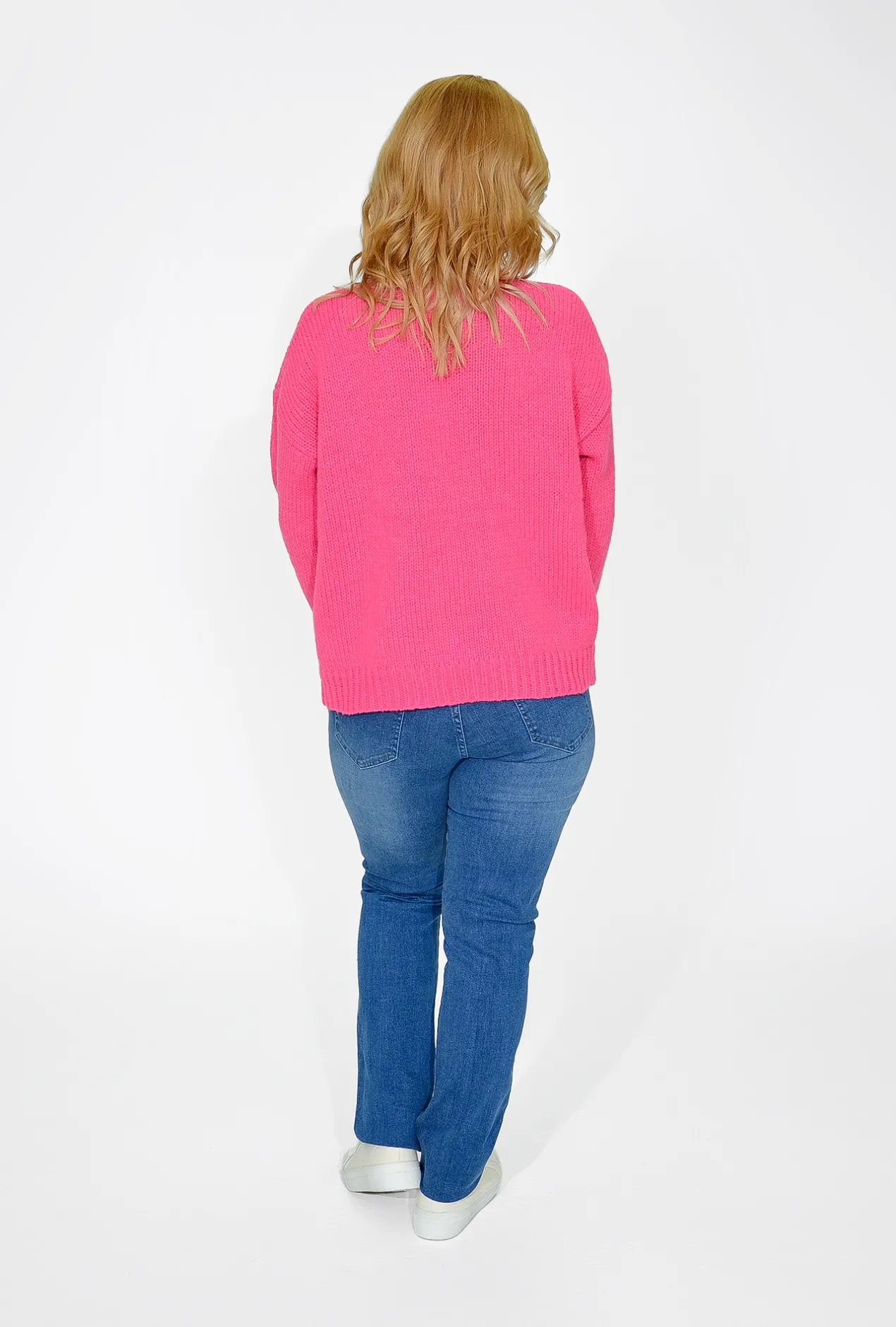 Charlotte The Label Flora Flower Jumper in Pink- Cardigans & Jumpers | Knitwear Tops