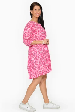 One Summer Genevieve Cotton Boho Dress in- Long Sleeved Dresses | Cotton Dresses