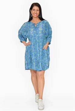 One Summer Genevieve Cotton Boho Dress in- Long Sleeved Dresses | Cotton Dresses