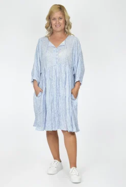 One Summer Genevieve Cotton Dress in- Knee Length Dresses | Cotton Dresses