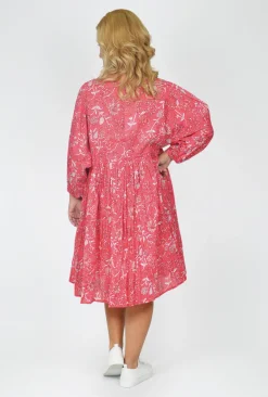 One Summer Genevieve Cotton Dress in- Long Sleeved Dresses | Knee Length Dresses