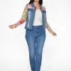 Orientique Jasper Organic Cotton Ponte Jacket in Denim Blue- Organic Cotton Clothing | Jackets
