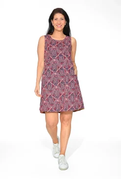 Orientique Joy Organic Cotton Shift Dress in- Cotton Dresses | Above Knee Dresses