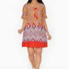 One Summer Julia Cotton Boho Tunic Dress in- Knee Length Dresses | Above Knee Dresses