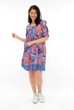 One Summer Julia Cotton Boho Tunic Dress in- Short Sleeved Dresses | Cotton Dresses
