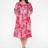 One Summer Kimmy Cotton Smock Midi Dress in- Long Sleeved Dresses | Knee Length Dresses