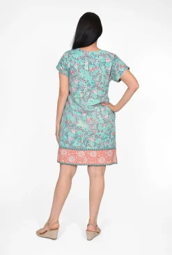 Orientique Layla Reversible Organic Cotton Shift Dress in- Short Sleeved Dresses | Cotton Dresses