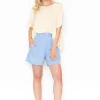 One Summer Luna Shorts in Chambray- Skirts & Short