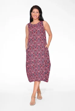 Orientique Martha Crinkle Cotton Bubble Dress in- Sleeveless Dresses