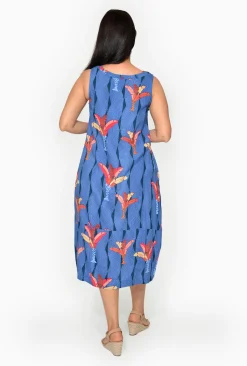 Orientique Martha Crinkle Cotton Bubble Dress in- Sleeveless Dresses