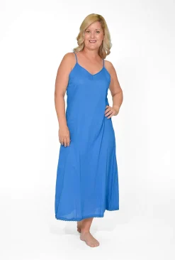 Orientique Maxi Cotton Dress Slip in- Slip Dresses