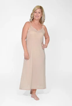 Orientique Maxi Cotton Dress Slip in- Slip Dresses