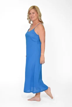 Orientique Maxi Cotton Dress Slip in- Slip Dresses
