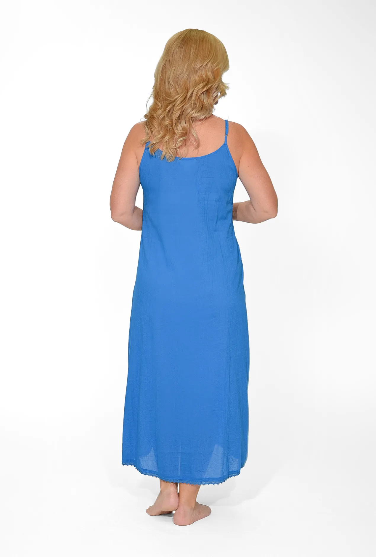 Orientique Maxi Cotton Dress Slip in- Slip Dresses