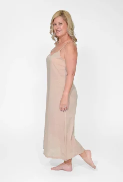 Orientique Maxi Cotton Dress Slip in- Slip Dresses