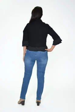 Jolie Saule Mila 3/4 Frill Sleeve Jacket in- Jackets | Long Sleeved Tops