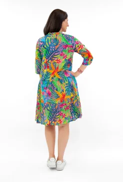 One Summer Molly Cotton V-Neck Dress in- Short Sleeved Dresses | Cotton Dresses