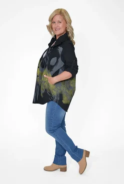 Indigo Designs Nanette Lightweight Jacket in- Jackets | Long Sleeved Tops