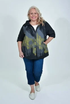 Indigo Designs Nanette Lightweight Jacket in- Jackets | Long Sleeved Tops