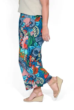 Orientique Noni Organic Cotton Wide Leg Crop Pant in-Women Womens Pants | Organic Cotton Clothing