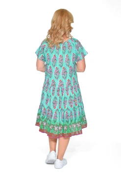 One Summer Nora Cotton Short Sleeve Tassel Dress in- Short Sleeved Dresses | Cotton Dresses